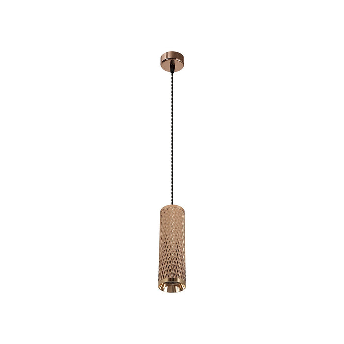 Nelson Lighting NLK02089 Silence 1 Light 20cm Pendant Light Rose Gold