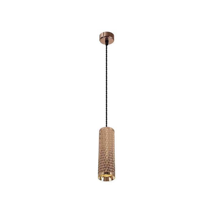 Nelson Lighting NLK02109 Silence 1 Light 30cm Pendant Light Rose Gold