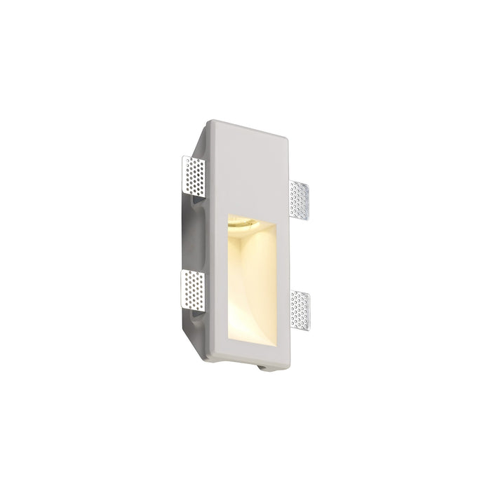 Nelson Lighting NL71719 Sucro Small Recessed Wall Lamp 1 Light White Paintable Gypsum