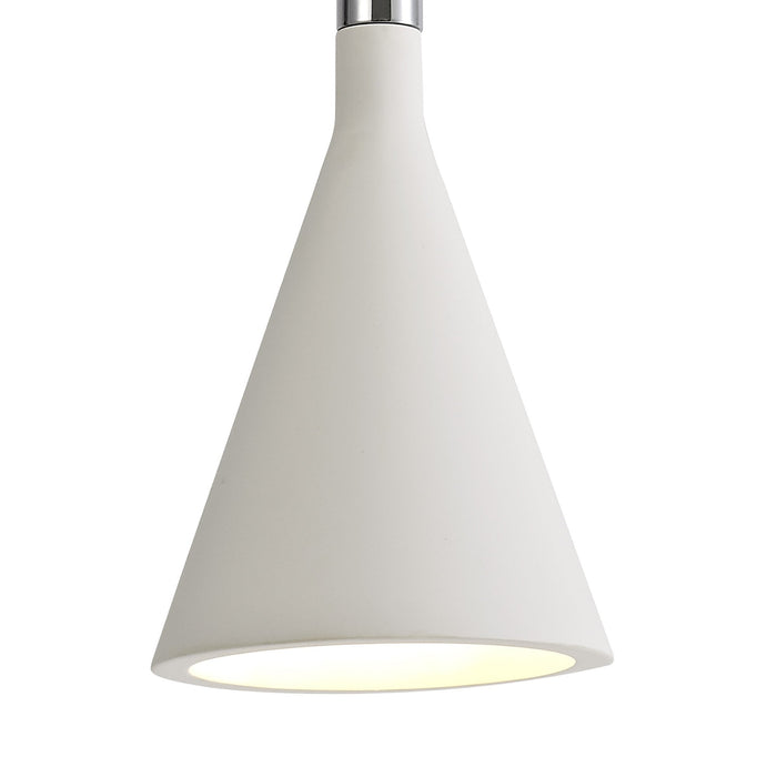 Nelson Lighting NL71769 Sucro Pendant 1 Light White Paintable Gypsum