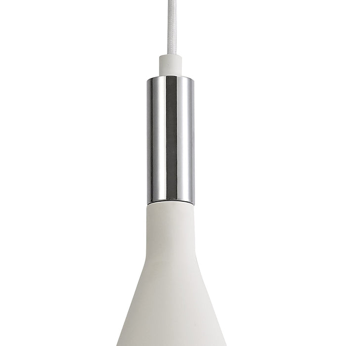 Nelson Lighting NL71769 Sucro Pendant 1 Light White Paintable Gypsum