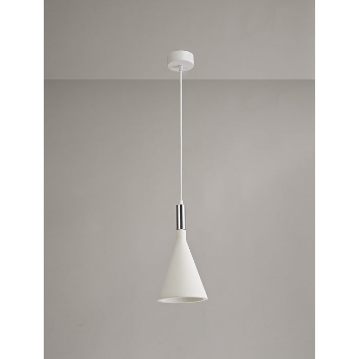 Nelson Lighting NL71769 Sucro Pendant 1 Light White Paintable Gypsum