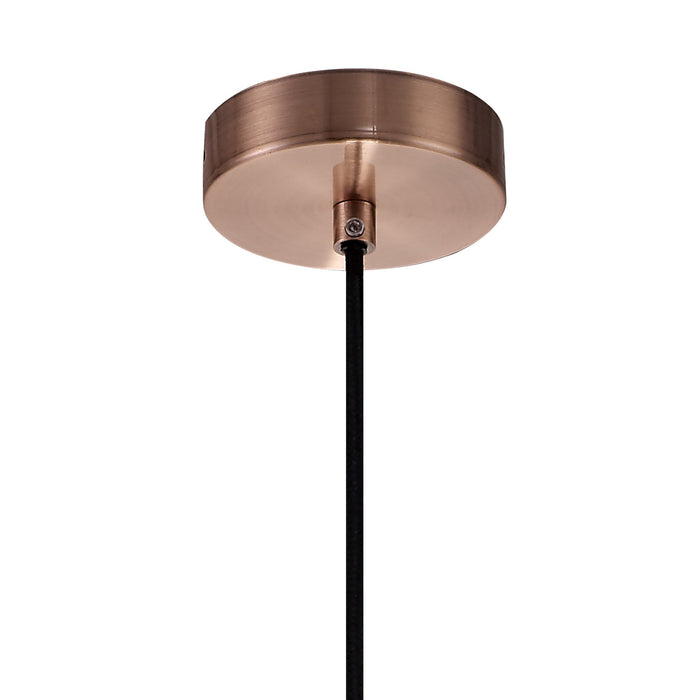 Nelson Lighting NL71339 Valerie Small Pendant 1 Light Antique Copper