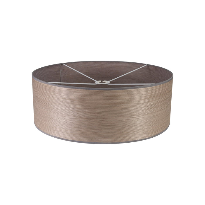 Nelson Lighting NL76939 Vivi Round 600x 210mm Wood Effect Shade Grey Oak/White Laminate