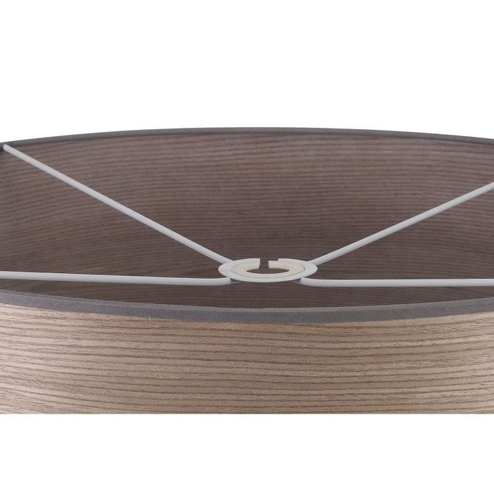 Nelson Lighting NL76939 Vivi Round 600x 210mm Wood Effect Shade Grey Oak/White Laminate