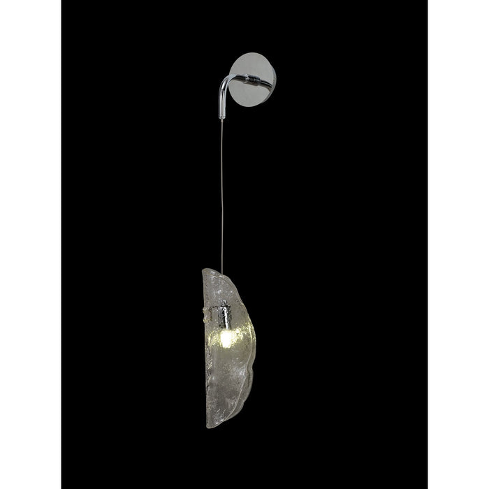 Nelson Lighting NL81939 Wish Wall Light 1 Light Polished Chrome/Clear Glass