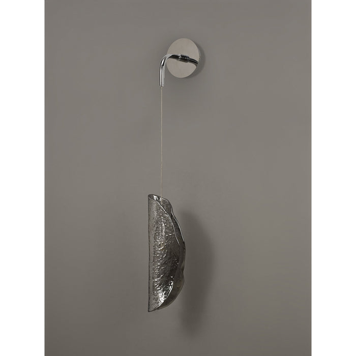 Nelson Lighting NL81959 Wish Wall Light 1 Light Polished Chrome/Smoked Glass