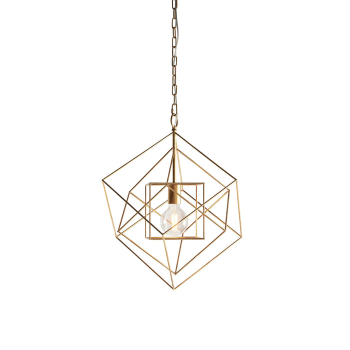 Nelson Lighting NL940032 1 Light Pendant Antique Gold Leaf