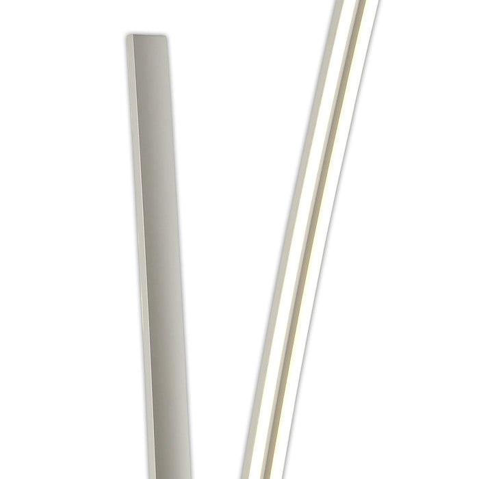 Nelson Lighting NL74309 Josh 2 Light Floor Lamp Dimmable LED White