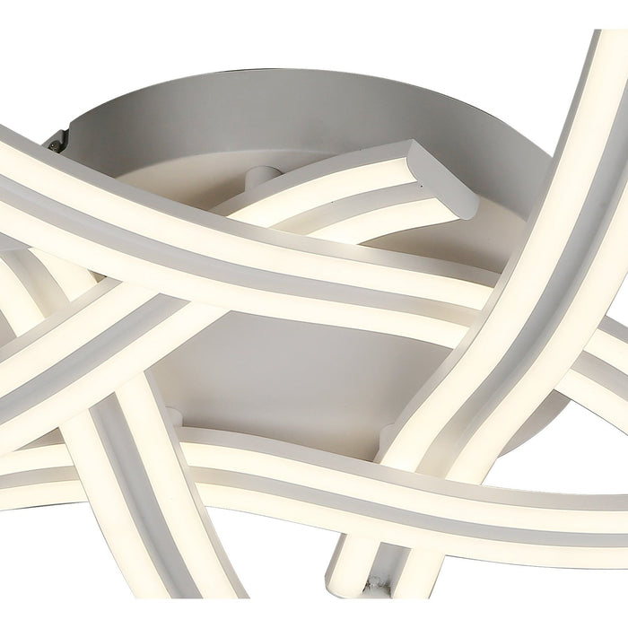 Nelson Lighting NL70949 Josh 5 Light Ceiling LED White