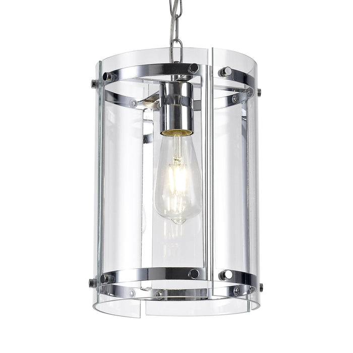 Nelson Lighting NL71069 Prince Pendant 2 Light Polished Chrome