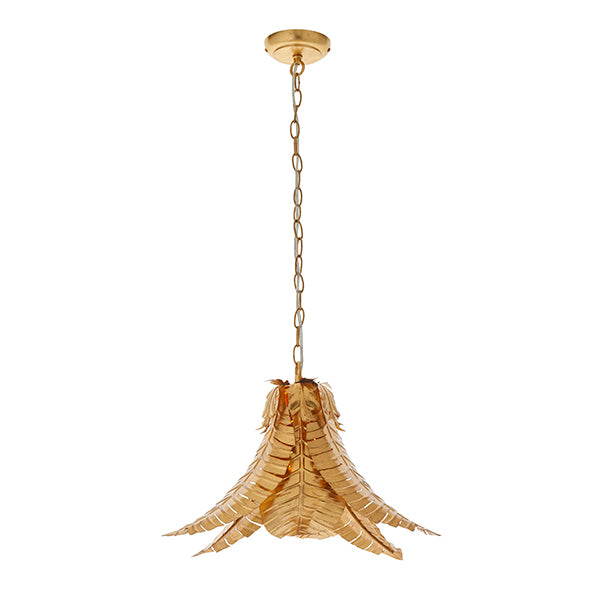 Nelson Lighting NL943875 1 Light Pendant Distressed Gold Finish