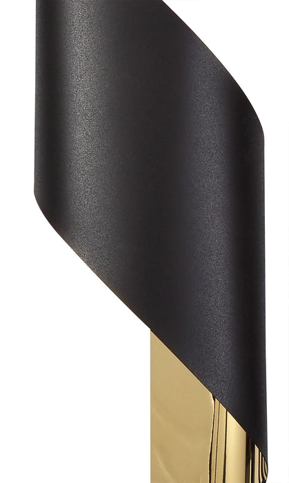 Nelson Lighting NL82769 Kally LED Wall Lamp Large Sand Black/Gold